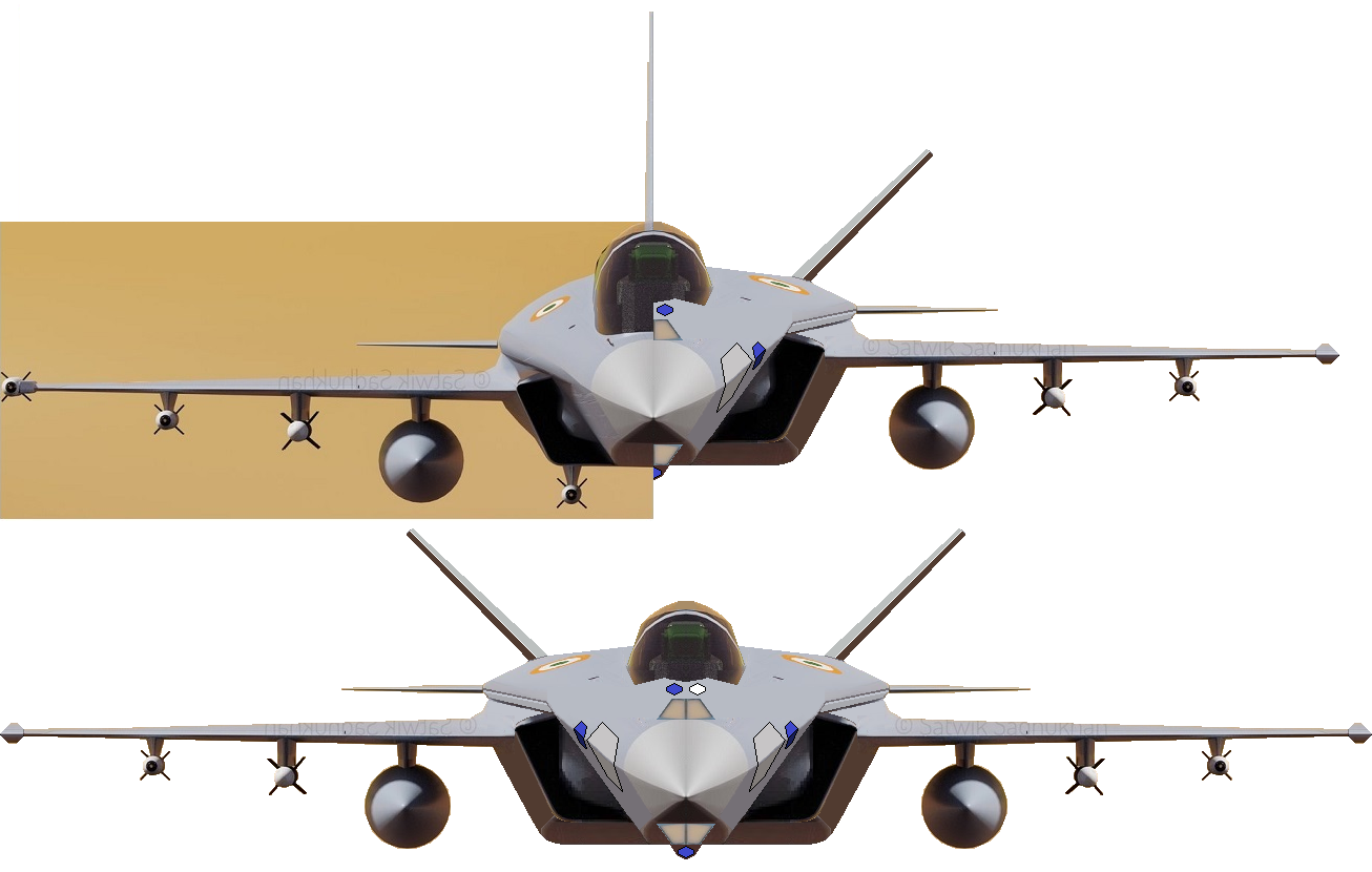 5gen TEDBF Vs 4gen TEDBF half-half & full 5gen TEDBF, front view, cropped,PNG.png