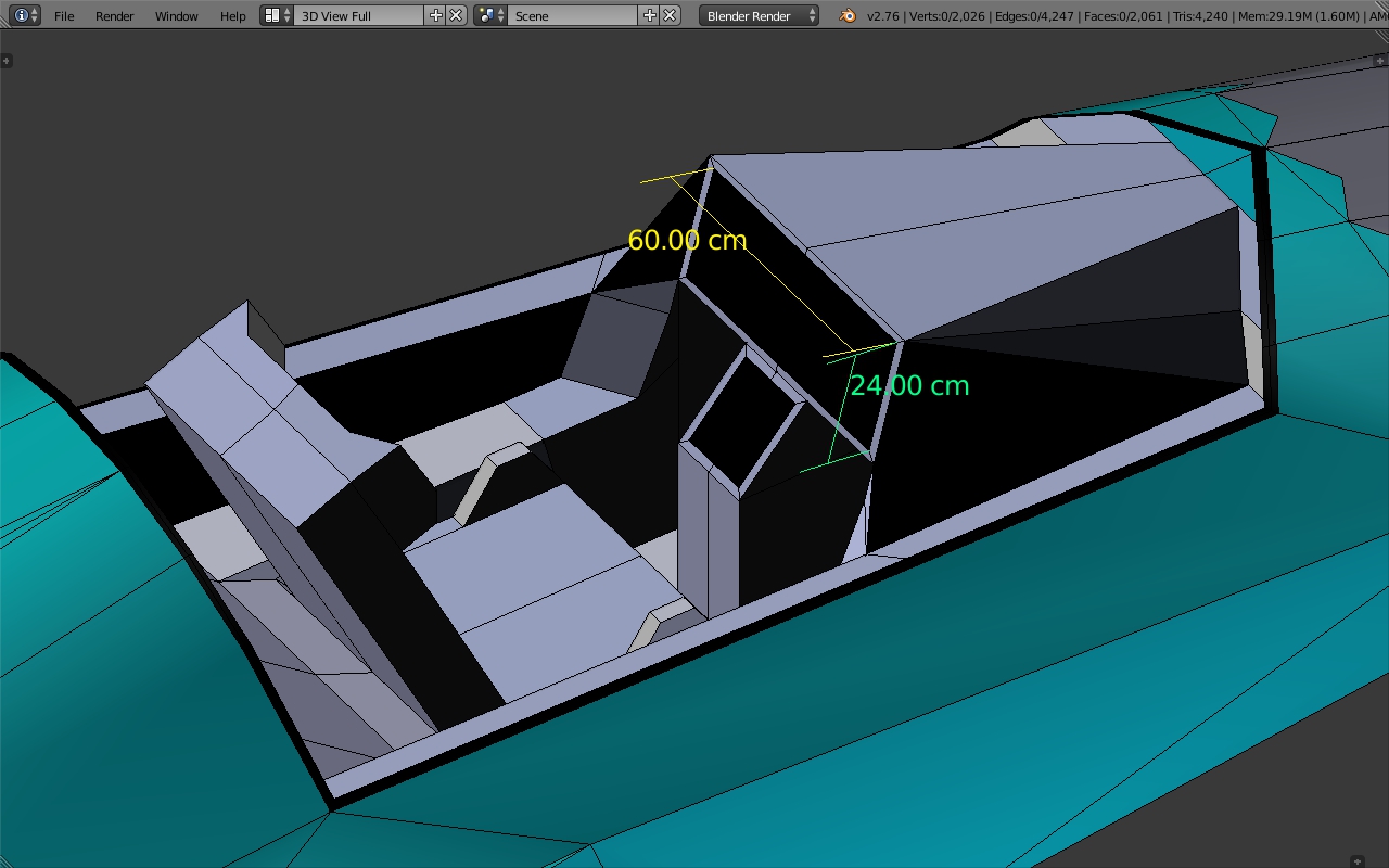 AMCA. blender, 12 aug'26, notional cockpit outline, Edit mode, Solid view, right side rear ele...jpg