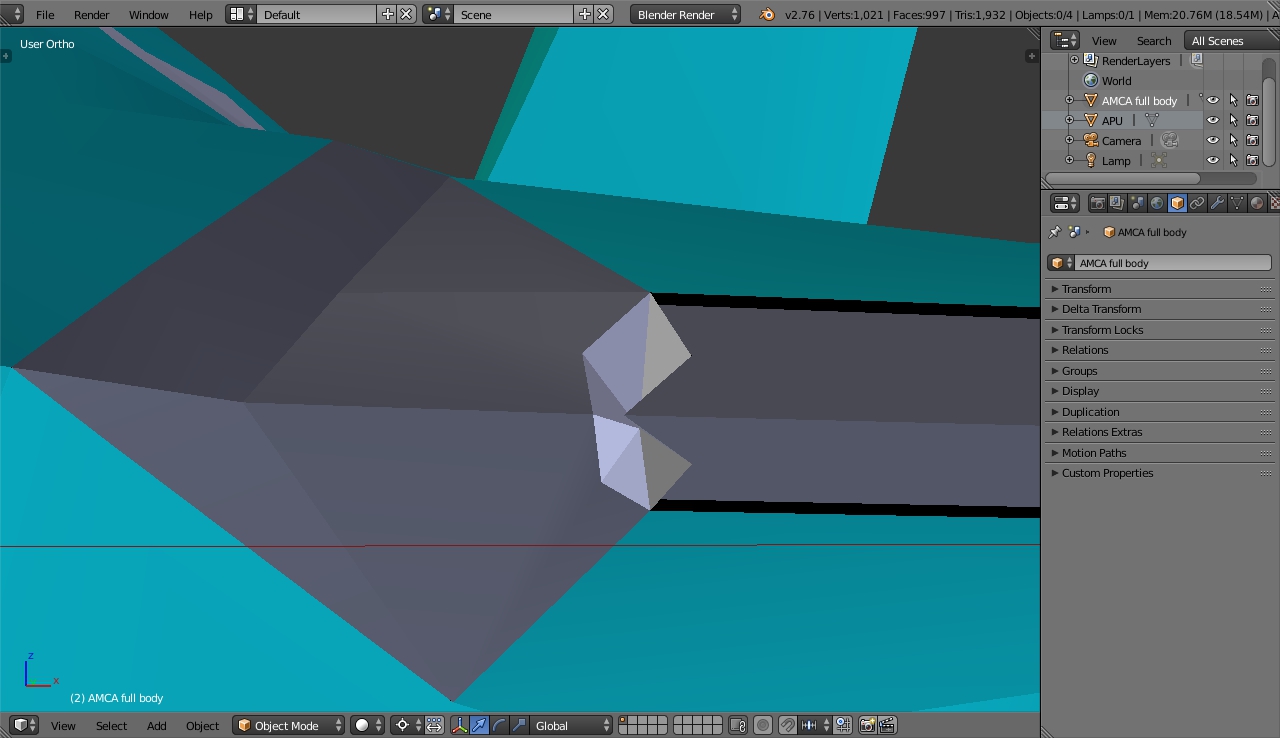 AMCA Blender, 6 Aug'26, gap between slats & wing root, object mode, solid view, front angle.jpg