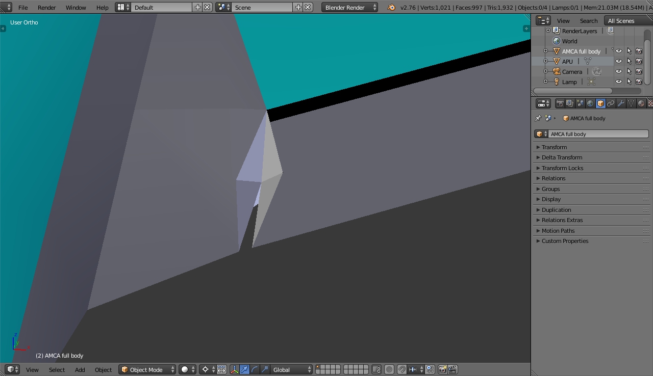 AMCA Blender, 6 Aug'26, gap between slats & wing root, object mode, solid view, front top angle.jpg