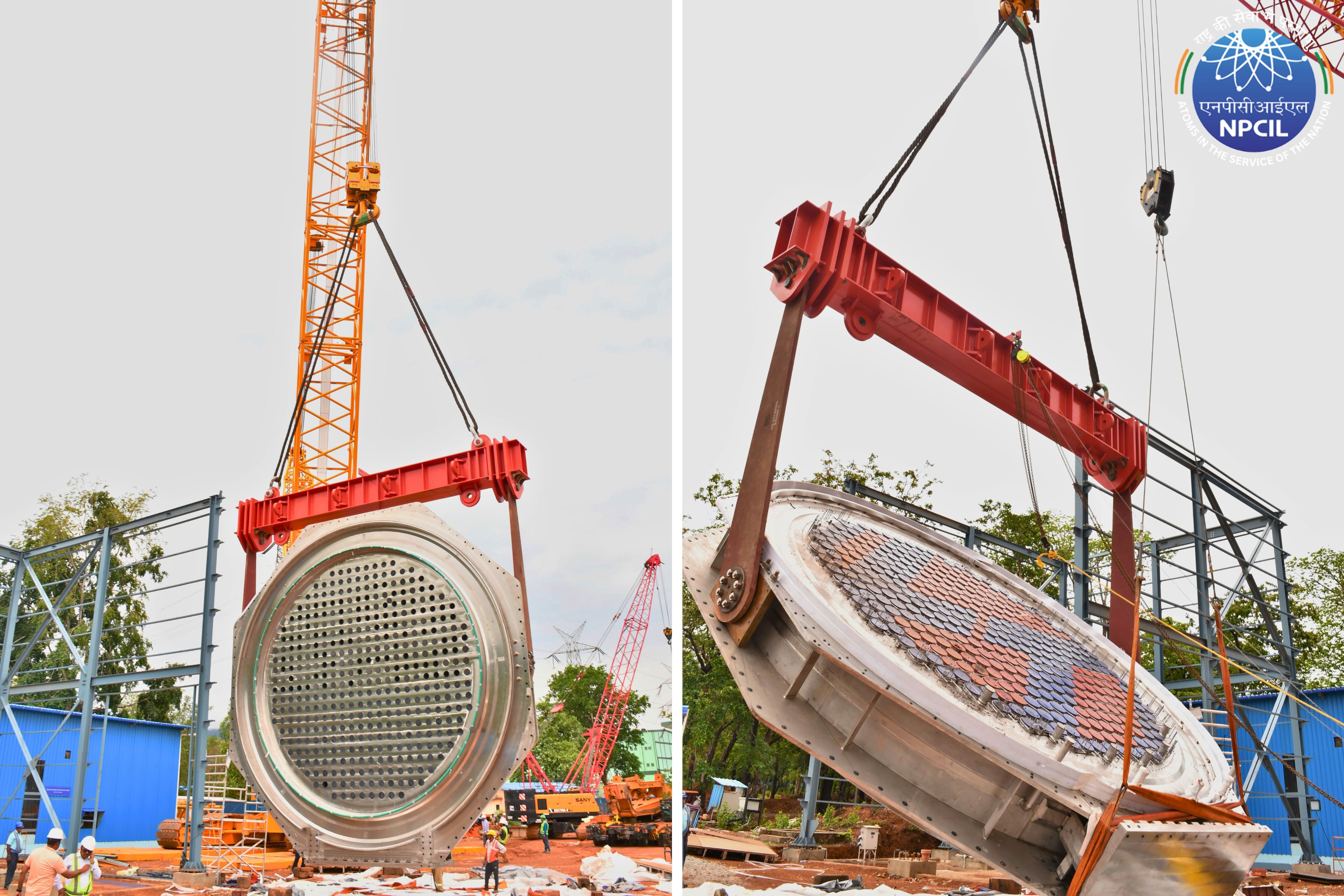 Kaiga 5 & 6 reactor end shield L&T made 2.jpg