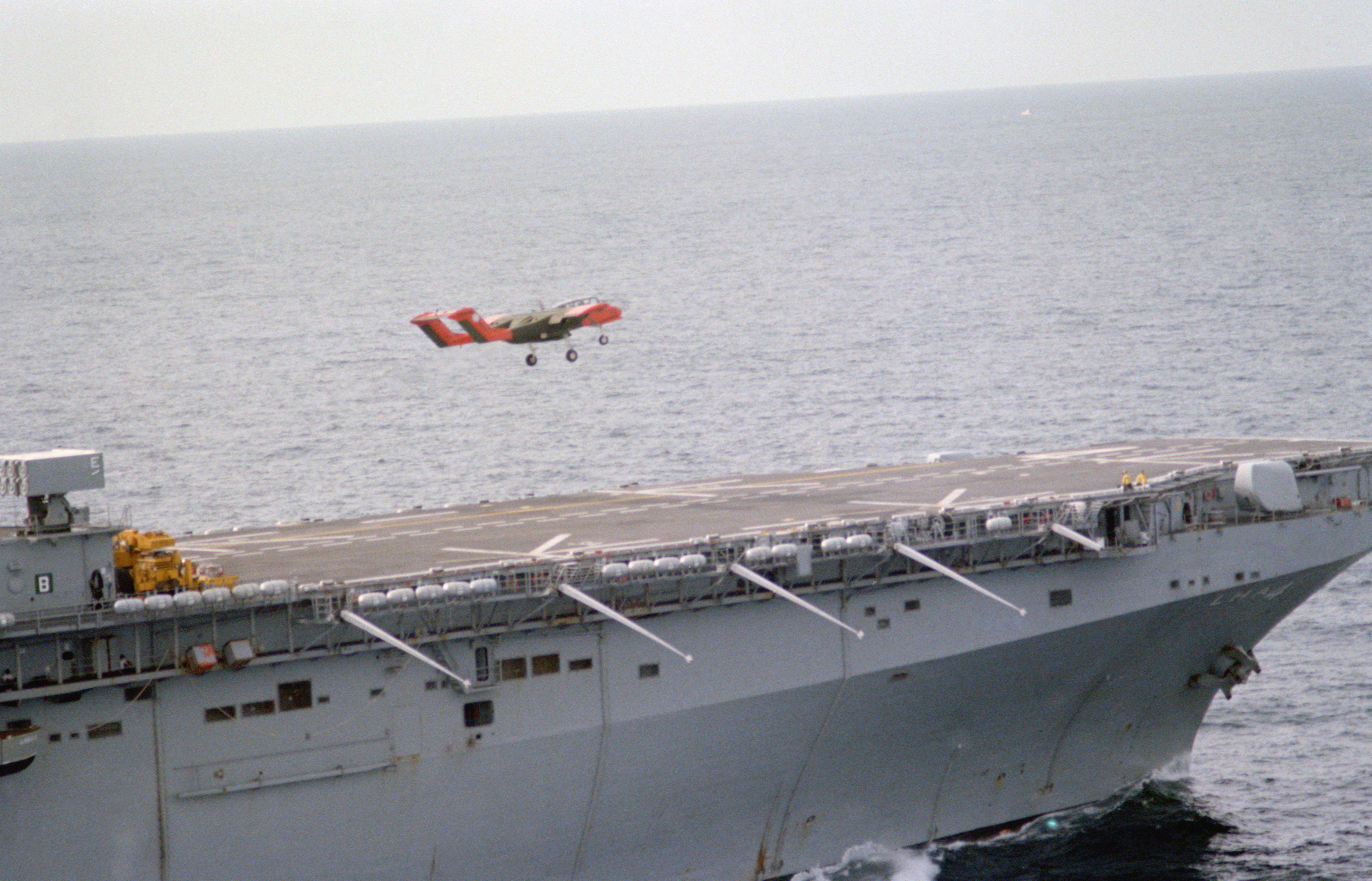 OV-10A_Bronco_of_VMO-1_takes_off_from_USS_Nassau_(LHA-4),_in_1983_(6429213).jpg