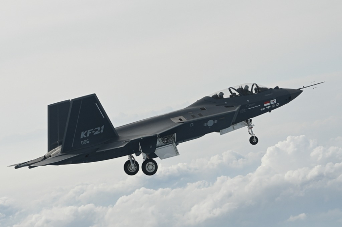 The KF-21 prototype #6's first flight on June 28, 2023 (Courtesy of Korea Aerospace Industries)