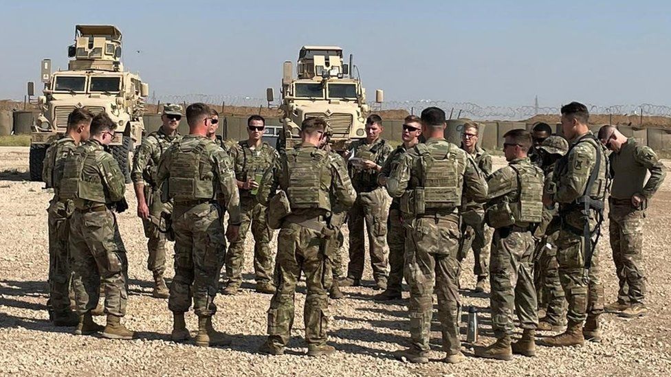 Louisiana National Guard troops on the ground in north-eastern Syria