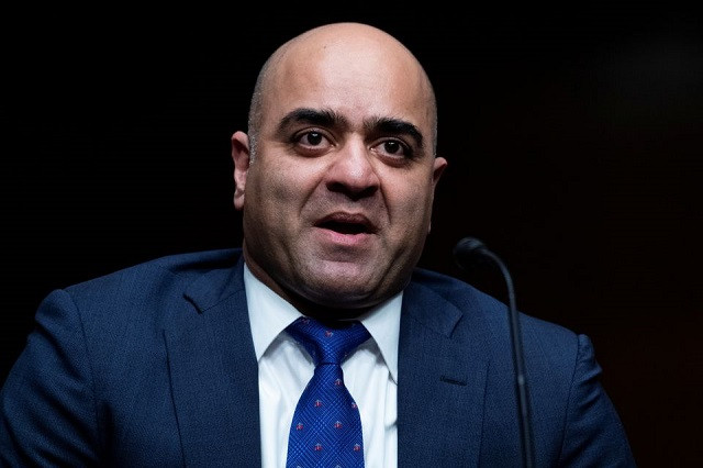 zahid n quraishi nominee to be a us district judge for the district of new jersey testifies before a senate judiciary committee hearing on pending judicial nominations on capitol hill in washington u s april 28 2021 photo reuters