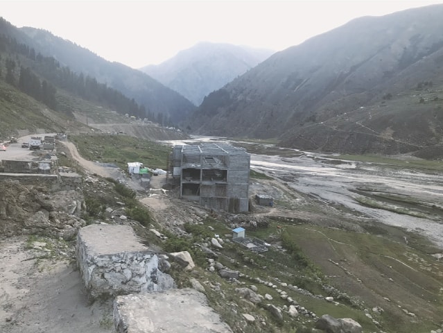 Another under-construction hotel in the riverbed near Sahoch allegedly owned by a another retired general