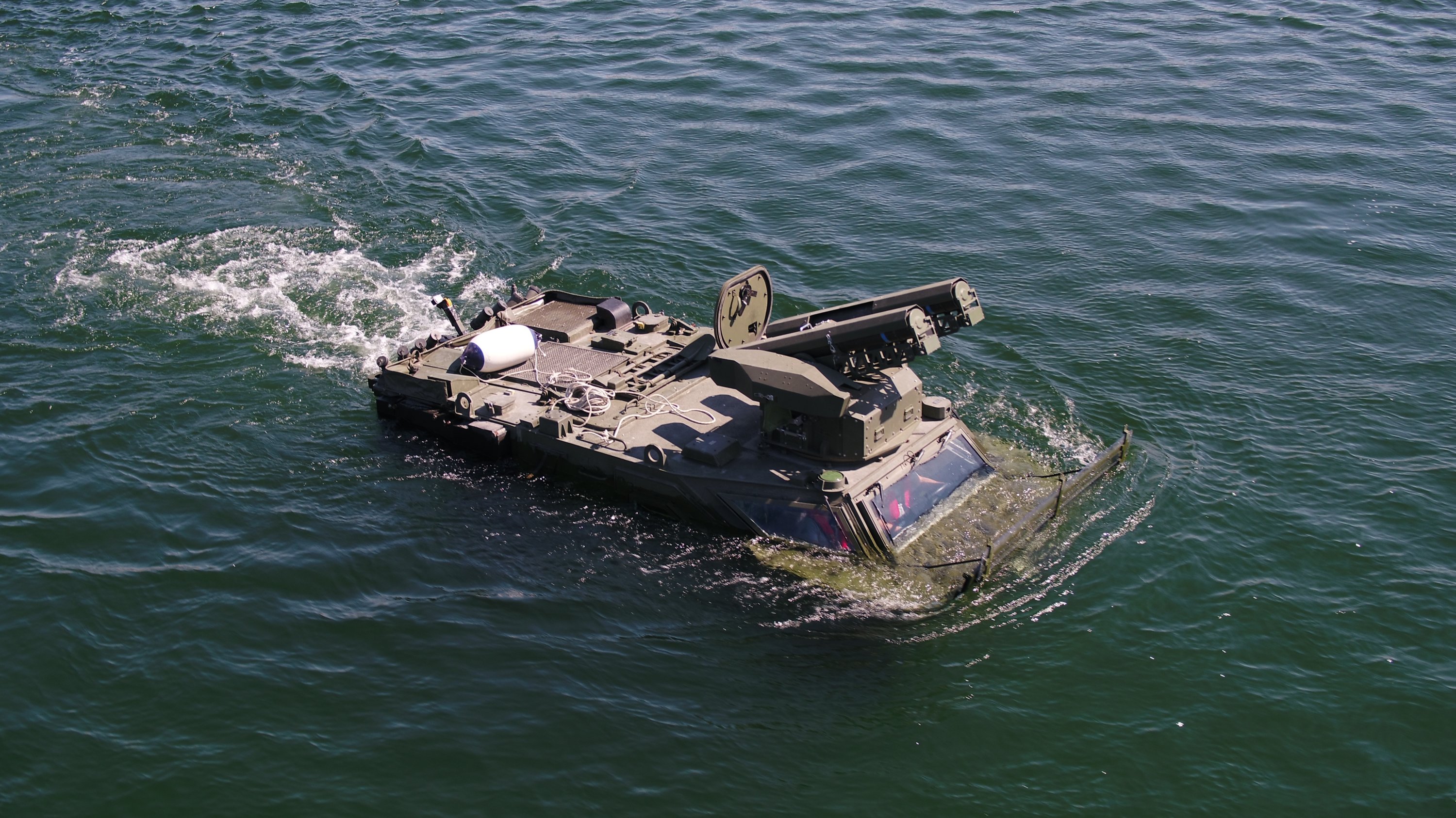 Pars 4x4 amphibious vehicle seen in this photo provided on Aug. 21, 2021. (Courtesy of FNSS)