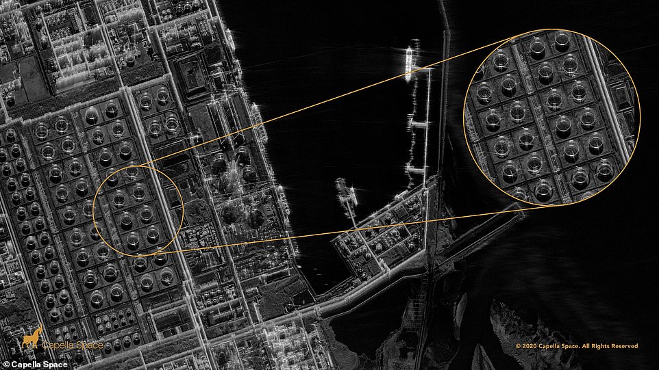 The satellite is capable of 50cm x 50cm resolution imaging with its latest update called Spotlight mode that allows for long exposures up to 60 seconds over an area of interest (AOI), which results in ‘crystal clear’ pictures. Pictured is the Mailiao Oil Refinery, Taiwan