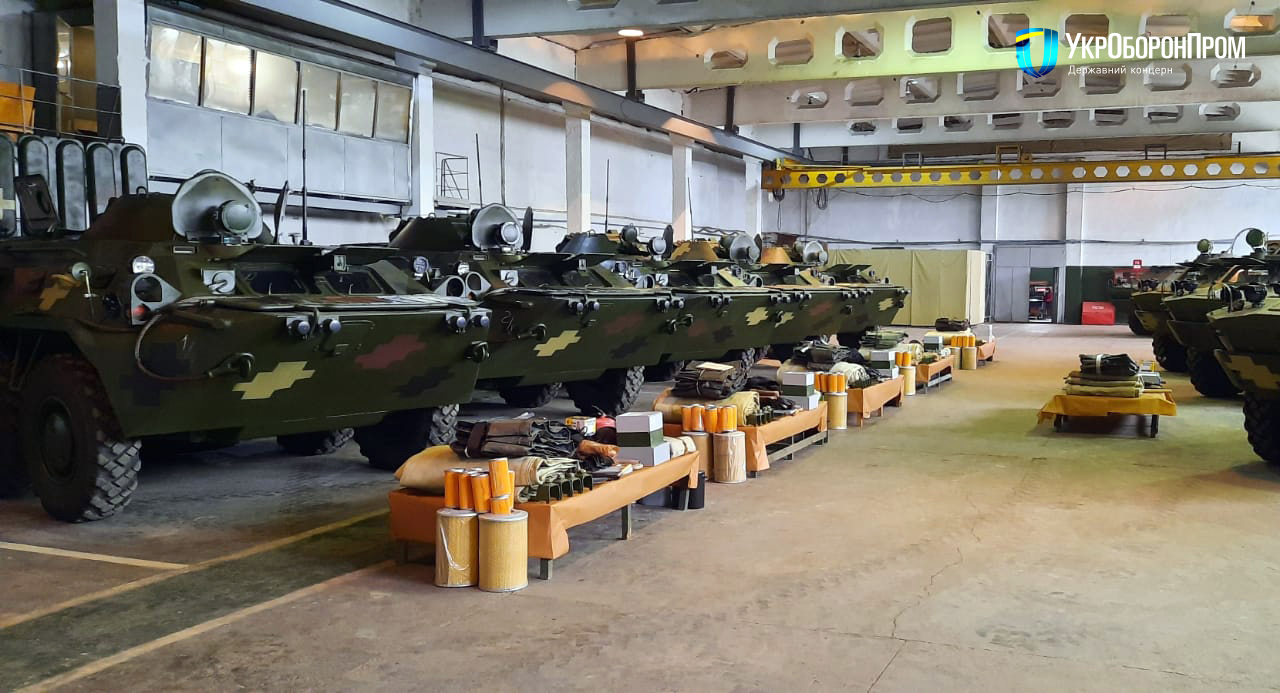 The Nikolaev armored plant repaired BTR-80 party