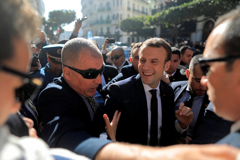 French President Emmanuel Macron during his visit to Algeria in December 2017.