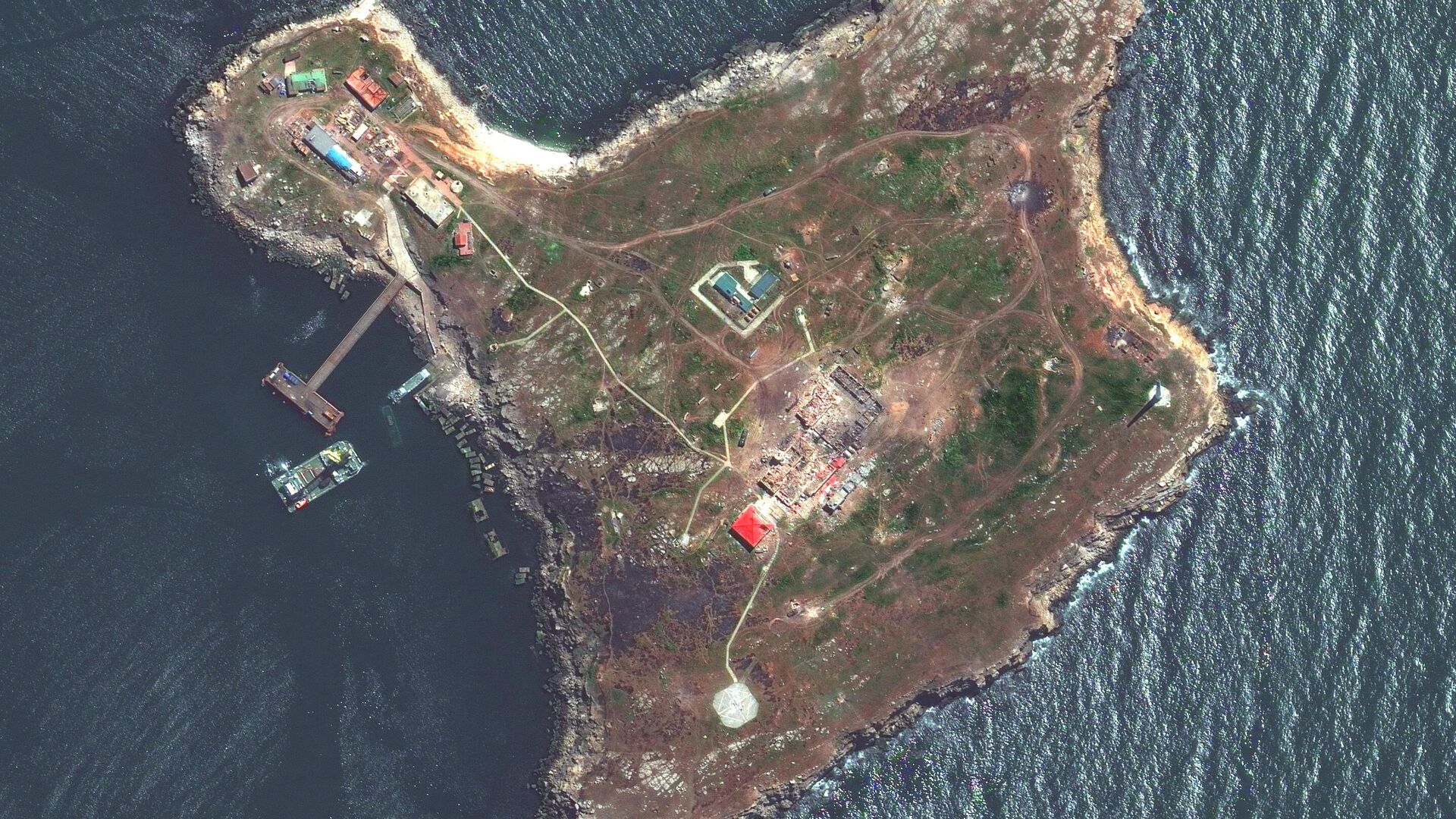 Satellite image of Snake Island - RIA Novosti, 1920, 06/30/2022 Satellite image of Snake Island - RIA Novosti, 1920, 06/30/2022