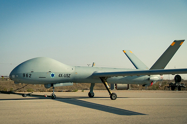 Illustration of the Hermes 900 UAS that is in service with the Israeli Air Force