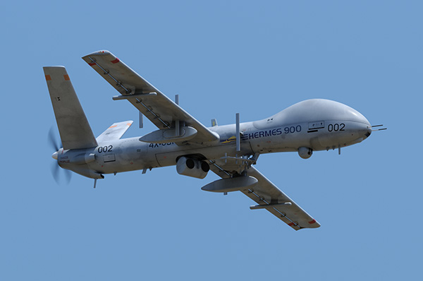 Elbit Systems Hermes 900 UAS with AMPS