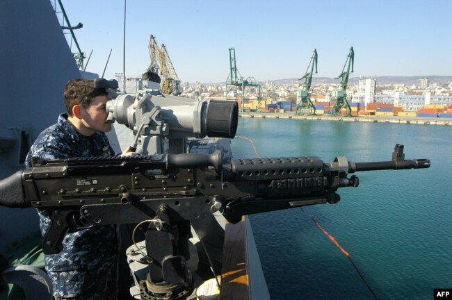 US military in the Bulgarian port of Varna, 2014