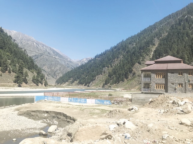 The illegally constructed NHA rest house near Naran currently lies sealed