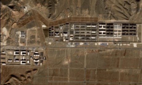 A new satellite image of Uighur internment camp in Dabancheng, Xinjiang region, China.