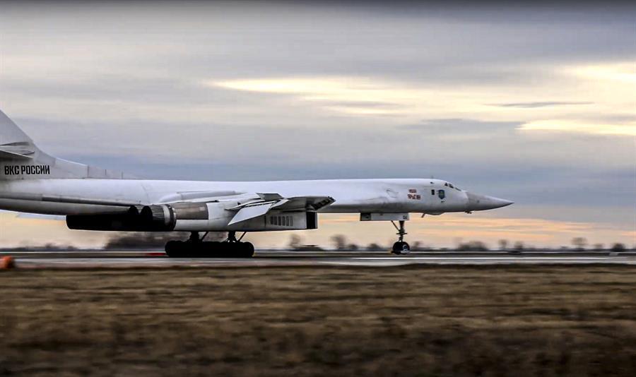Russia sends nuclear-capable bombers on patrol over Belarus