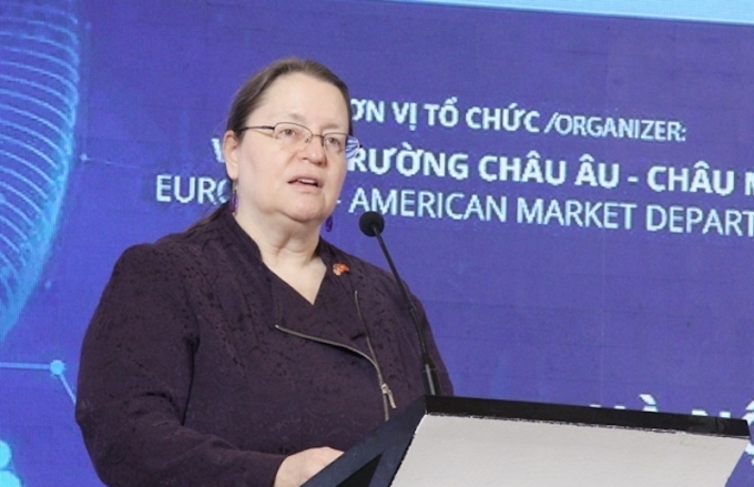 Bà Marie Damour, đại biện lâm thời Đại sứ quán Mỹ tại Việt Nam. Ảnh: Hoàng Phong