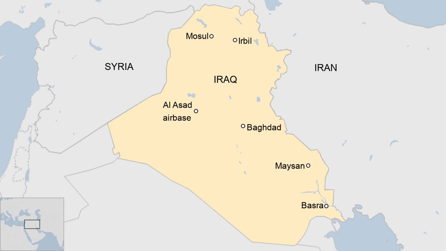 Map of Iraq