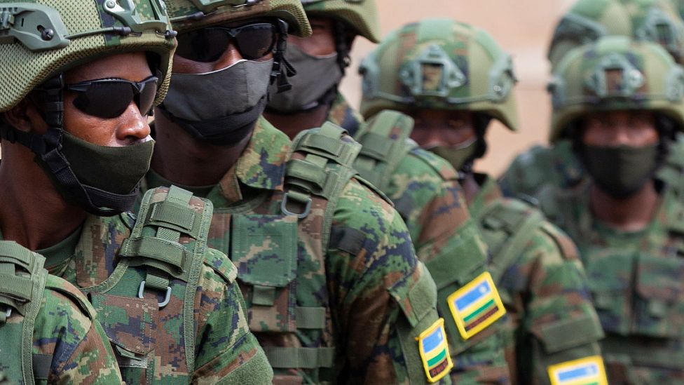 Rwandan military troops depart for Mozambique - Kigali, Rwanda, 10 July 2021