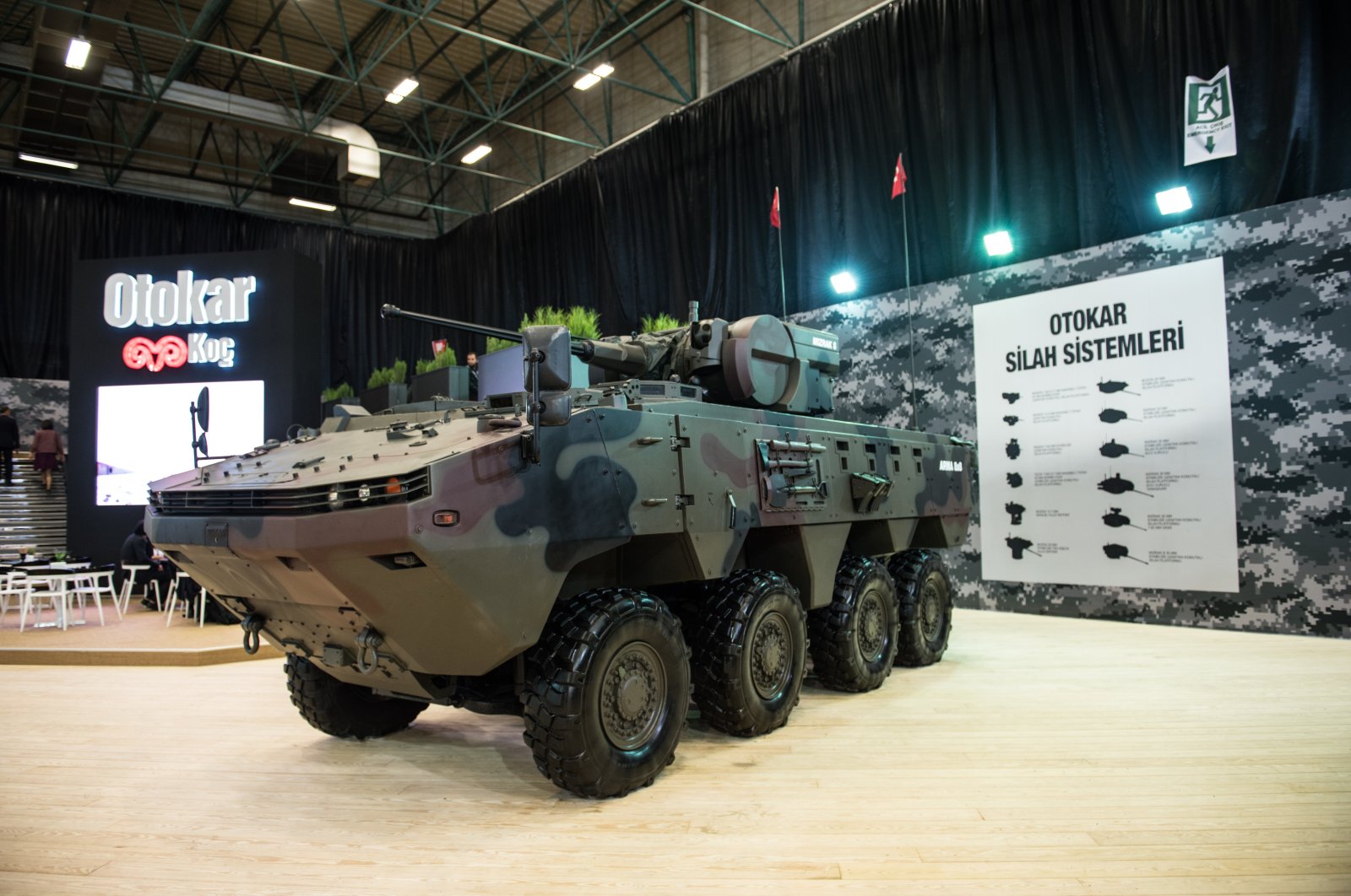 An Arma armored combat vehicle on display at the 13th International Defense Industry Fair (IDEF'17) held in Istanbul between May 9-12, 2017. (Sabah File Photo)