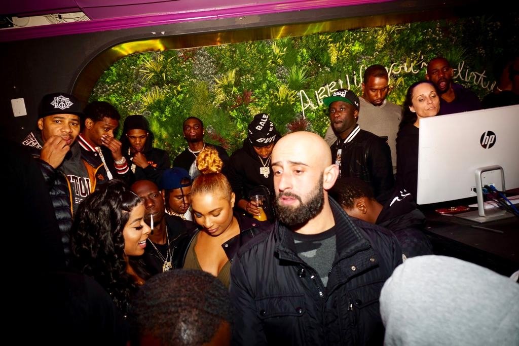 Şahiner (front R) provides security to many artists, including famous rappers like Cardi B, A Boogie wit da Hoodie and YBS Skola, Jan. 3, 2021. (DHA Photo)