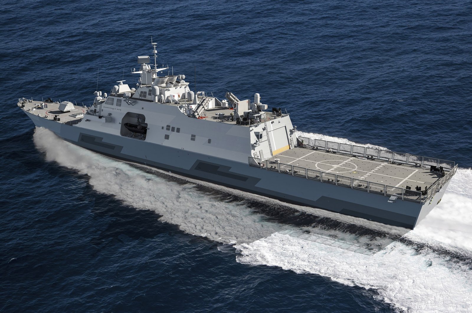 A representative picture of the MMSC tailored for the Greek Navy. (Courtesy of Lockheed Martin)