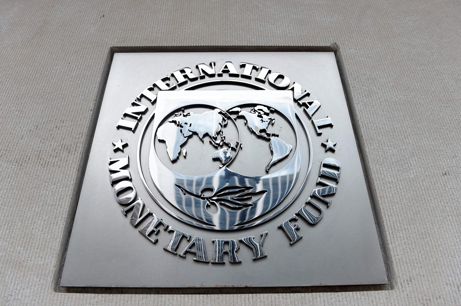 An exterior view of the building of the International Monetary Fund (IMF) is seen in Washington, D.C., U.S., March 27, 2020. (AFP Photo)
