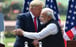 US President Donald Trump shakes hands with Indian Prime Minister Narendra Modi in New Delhi in February. The US-led quadrilateral grouping with India, Japan and Australia has repeatedly called for rules-based order in the Indo-Pacific. Photo: AFP