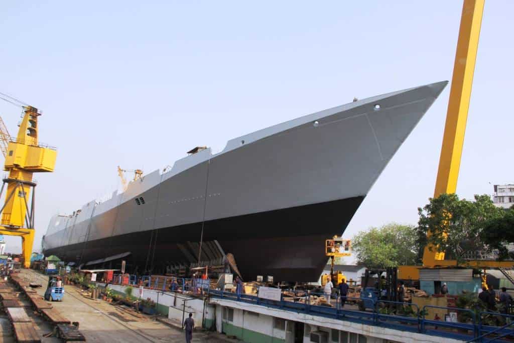 The ship Visakhapatnam (D66) of the Indian Navy.  Photos from open sources