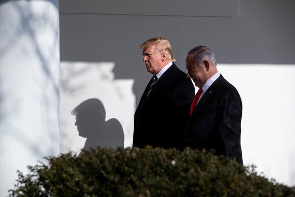 President Trump showered Israel’s embattled prime minister, Benjamin Netanyahu, with political gifts, but his efforts to forge a peace deal foundered.