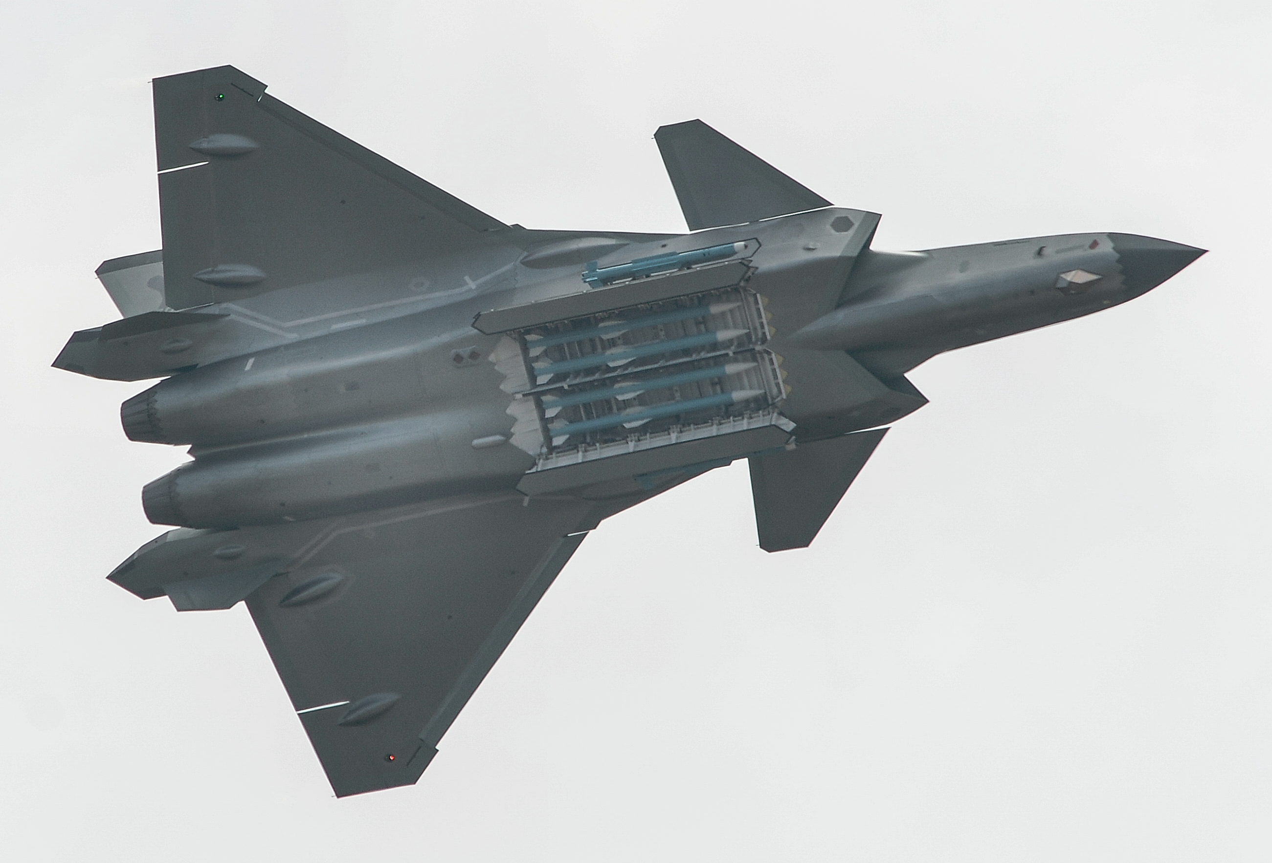J-20 armed with PL-15 missiles