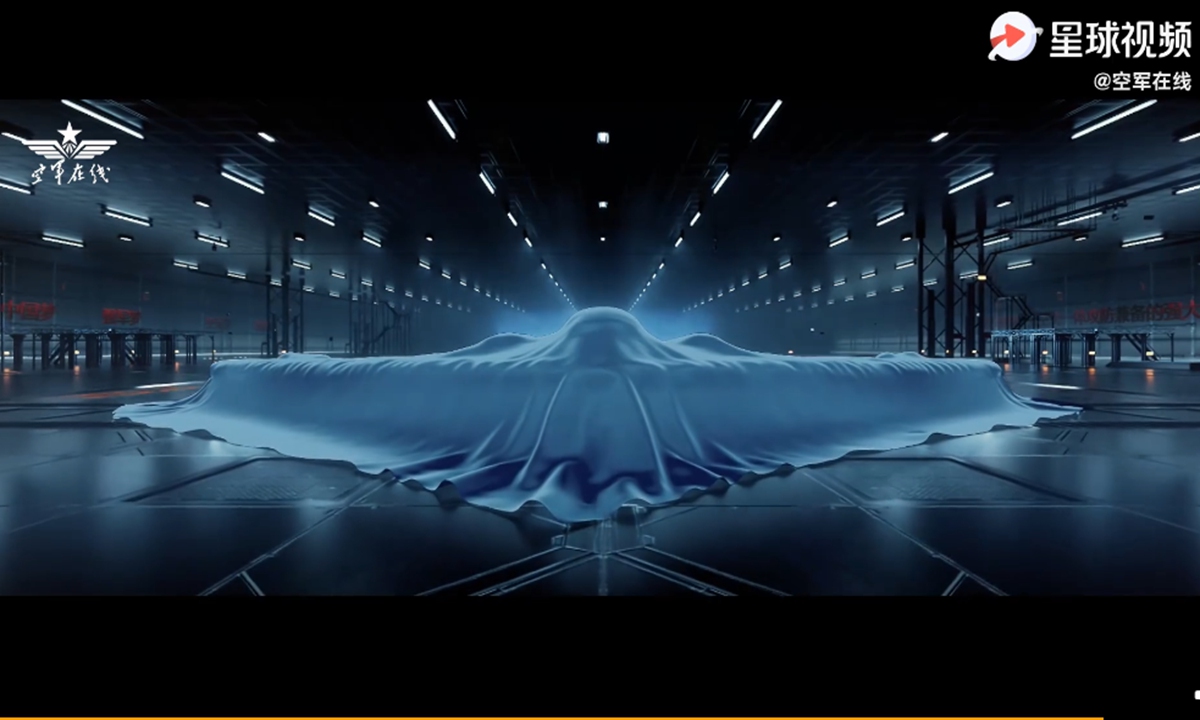 An unknown aircraft covered in a blanket is seen in a recruitment video released by the Chinese People's Liberation Army (PLA) Air Force this month. Photo: Screenshot from the PLA Air Force 2021 recruitment video An unknown aircraft covered in a blanket is seen in a recruitment video released by the Chinese People's Liberation Army (PLA) Air Force this month. Photo: Screenshot from the PLA Air Force 2021 recruitment video