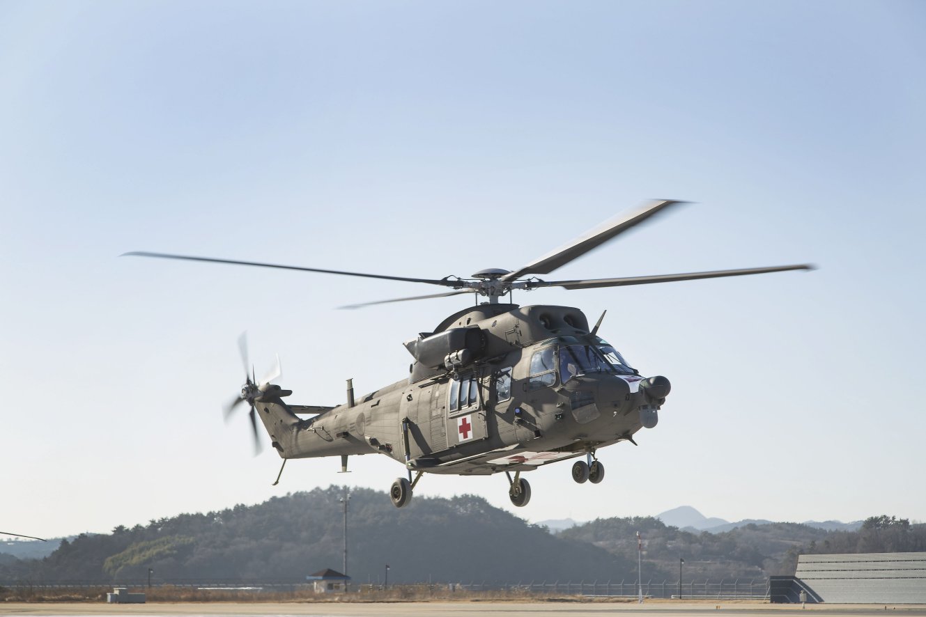 South Korea’s DAPA announced on 9 November that KAI has completed deliveries of the eight KUH-1M medecav helicopters ordered by the RoKA in December 2018. (KAI)