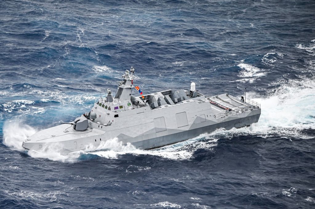 Taiwan ROC Navy Tuo Chiang-class corvette catamaran