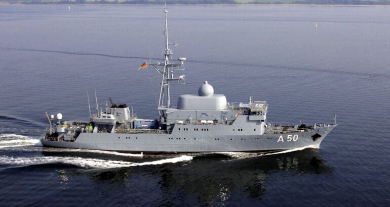 German Navy's SIGINT-ELINT and reconnaissance ship