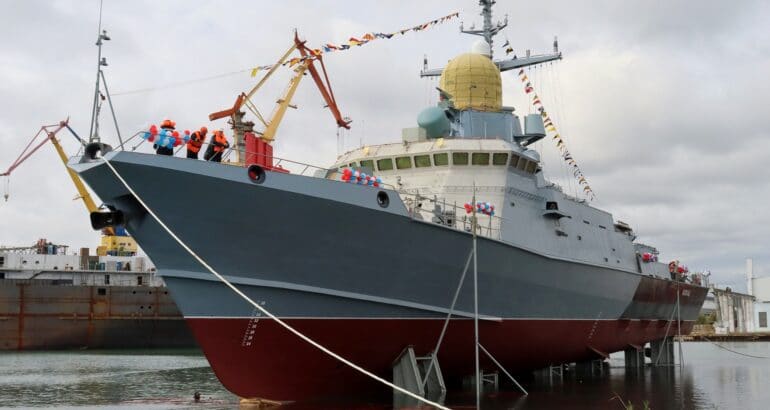 Crimean Shipyards Launches Karakurt-class corvette Askold