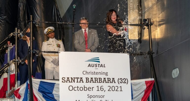 Austal - Christening LSC32 Santa Barbara Austal - Christening LSC32 Santa Barbara