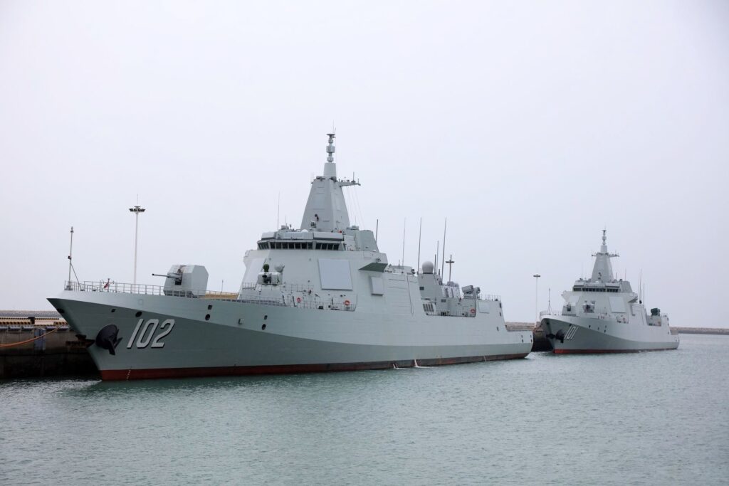 Type 055 Destroyers Lhasa 102 and Nanchang 101 Type 055 Destroyers Lhasa 102 and Nanchang 101
